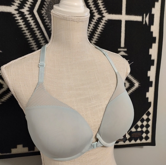 💙 GUC Victoria's Secret T-shirt Push Up Full Coverage Racerback Front Close, 36 - Picture 5 of 15